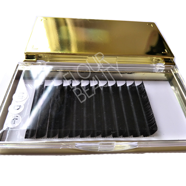 Rapid blooming volume mink lash extensions create your own brand China EL51
